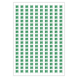 Planche A4 de 190 pictos en 10 x 10 mm Evacuation pour plan d'evacuation