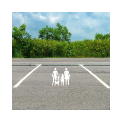 Mise en ambiance pochoir place famille