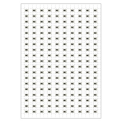 Planche A4 de 190 pictos en 10 x 10 mm Monte charge pour plan d'evacuation