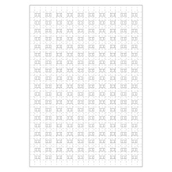 Planche A4 de 190 pictos en 10 x 10 mm Local poubelles pour plan d'evacuation
