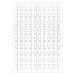 Planche A4 de 190 pictos en 10 x 10 mm Local poubelles pour plan d'evacuation