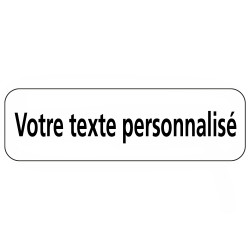 Panneau d'identification texte personnalisable type M10z associé au signaux de type C et Ce en Galva
