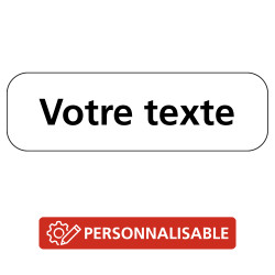 Panneau d'identification personnalisable type M10z associé au signaux de type C et Ce en Galva