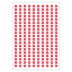 Planche A4 de 190 pictos en 10 x 10 mm Commande de desenfumage pour plan d'evacuation