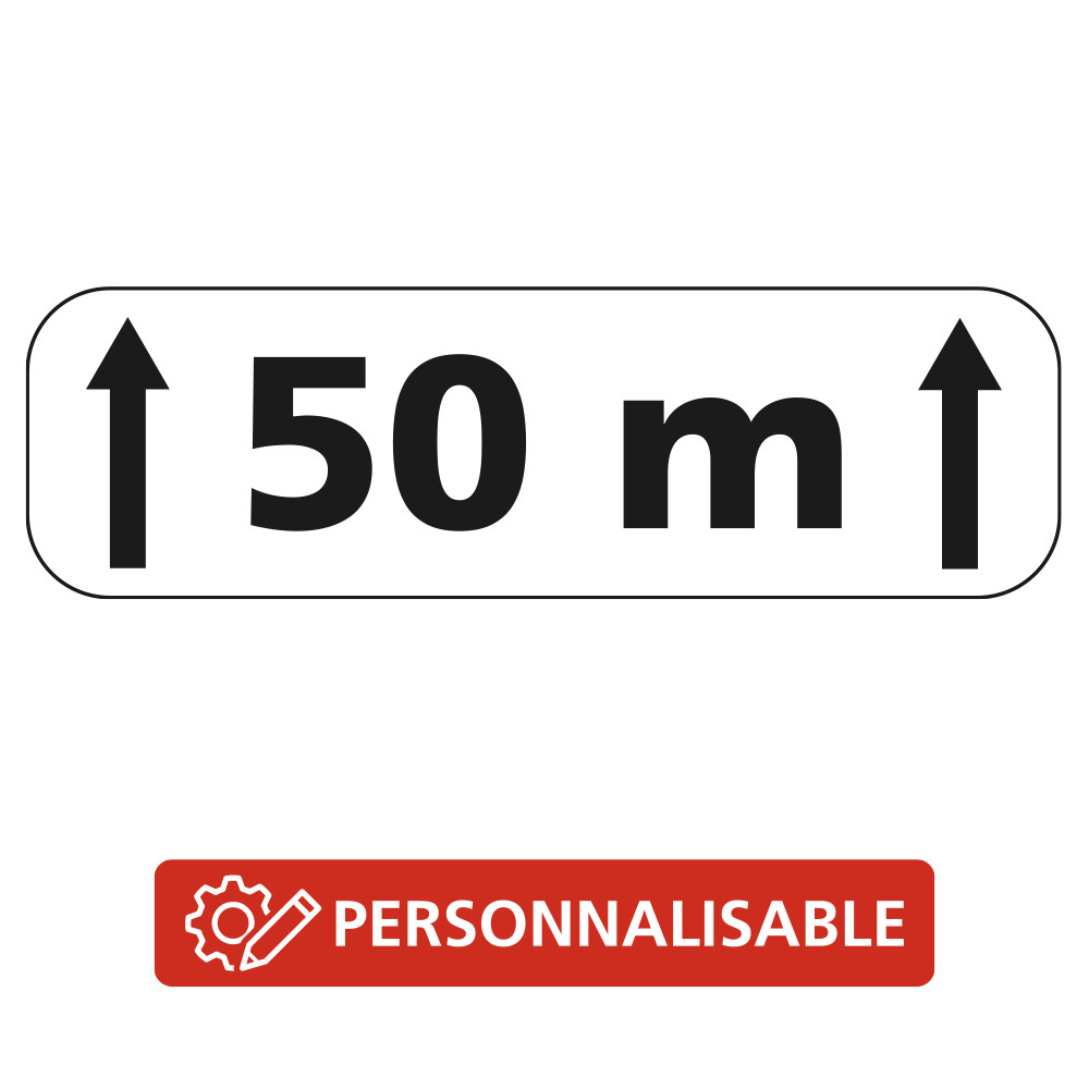 Panonceau Routier Galva Ecolign Type M2 - Avec Étendue personnalisable