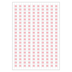 Planche A4 de 190 pictos en 10 x 10 mm Colonne seche (refoulement) pour plan d'evacuation