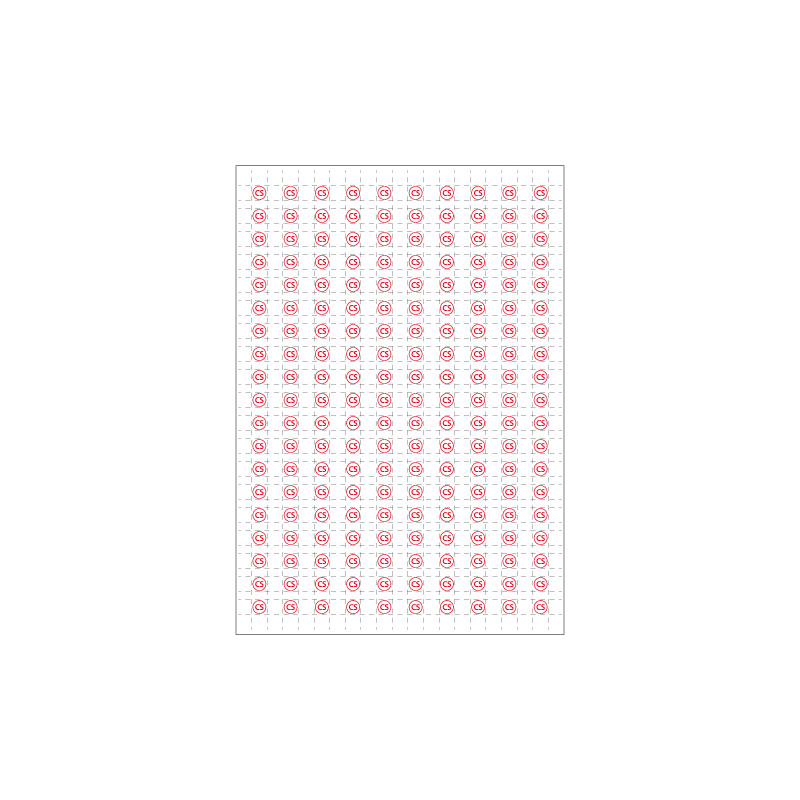 Planche A4 de 190 pictos en 10 x 10 mm Colonne seche (refoulement) pour plan d'evacuation