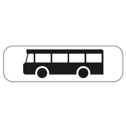 Panonceau Routier de type M4 catégorie véhicules des services de transport en Galva M4b