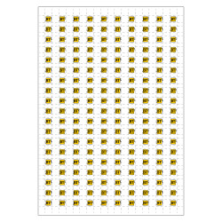 Planche A4 de 190 pictos en 10 x 10 mm Coupure de l'electricite BT pour plan d'evacuation