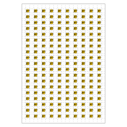 Planche A4 de 190 pictos en 10 x 10 mm Coupure de l'electricite BT pour plan d'evacuation