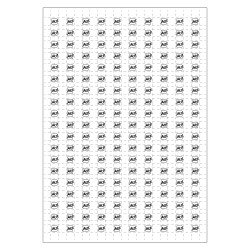 Planche A4 de 190 pictos en 10 x 10 mm arrêt d'urgenceelectricite pour plan d'evacuation