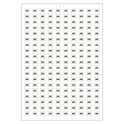 Planche A4 de 190 pictos en 10 x 10 mm Ascenseur pour plan d'evacuation
