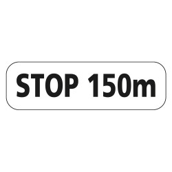 Panonceau Routier de type M5 Stop distance personnalisée M5b complément panneau Stop routier en Galva