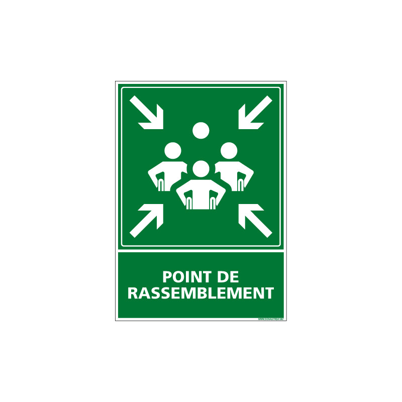 PANNEAU POINT DE RASSEMBLEMENT HANDICAPE (B0426)