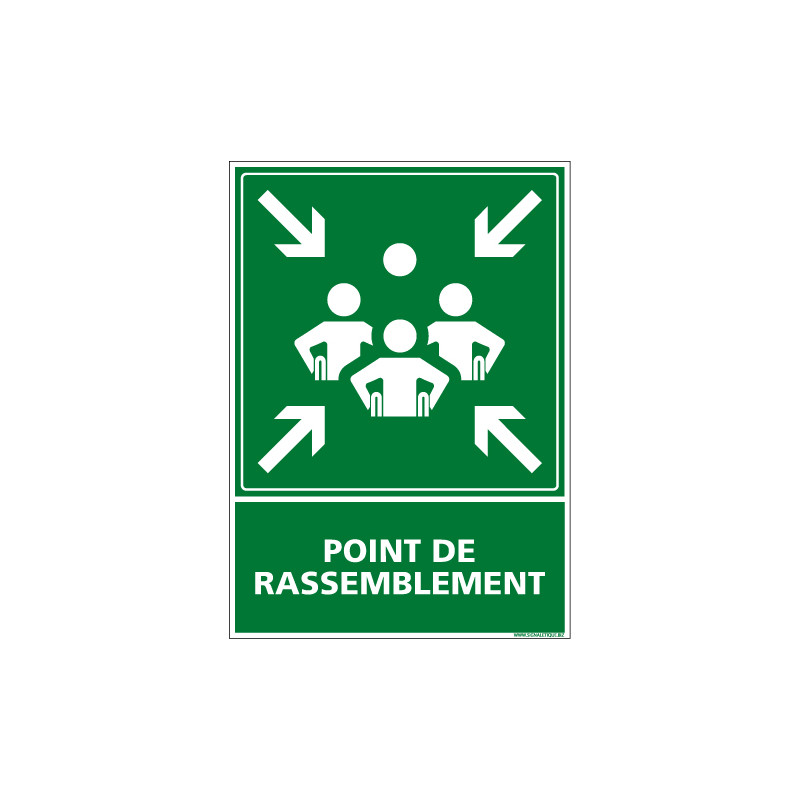 PANNEAU POINT DE RASSEMBLEMENT HANDICAPE (B0426) PANNEAU POINT DE RASSEMBLEMENT HANDICAPE (B0426)