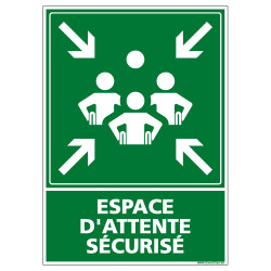 PANNEAU ESPACE D'ATTENTE SECURISE (B0427)
