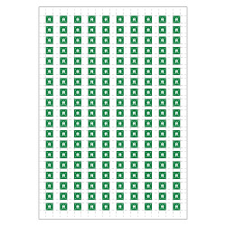 Planche A4 de 190 pictos en 10 x 10 mm Point de rassemblement pour plan d'evacuation