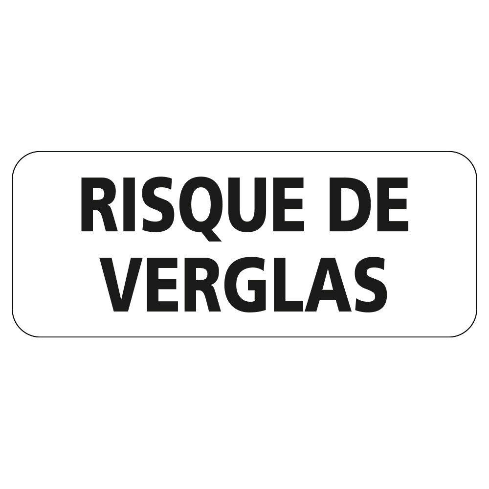 Panonceau Routier de type M9z Bretagne en Galva texte Risque de Verglas