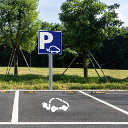Mise en ambiance kit panneau pochoir Voiture électrique