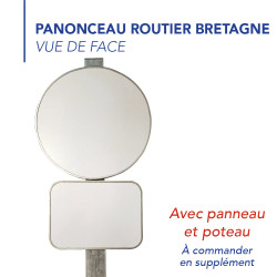 Panonceau Routier Directionnel M3 en Galva - M3a2 associé au panneau de type  B