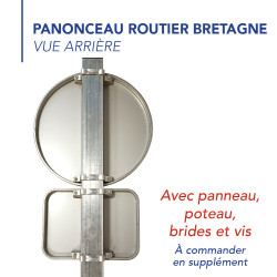 Panonceau Routier Galva Ecolign Type M3 - M3b4 associé au panneau de type B