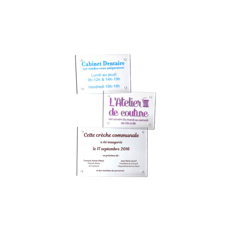 PLAQUE DE PORTE PLEXIGLASS PRESTIGE (WPLEXIPRES05) PLAQUE DE PORTE PLEXIGLASS PRESTIGE (WPLEXIPRES05)