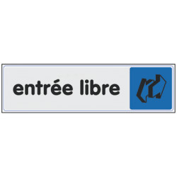 PLAQUE PLEXIGLASS ENTREE LIBRE (W40332924) A l'unité