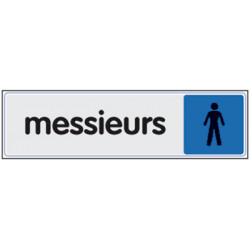 PLAQUE PLEXIGLASS TOILETTES HOMMES (W40333303) A l'unité