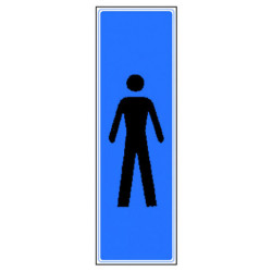 PLAQUE PLEXIGLASS PICTOGRAMME HOMME (W40334669) A l'unité