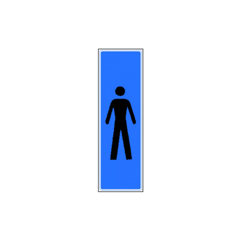 PLAQUE PLEXIGLASS PICTOGRAMME HOMME (W40334669) A l'unité