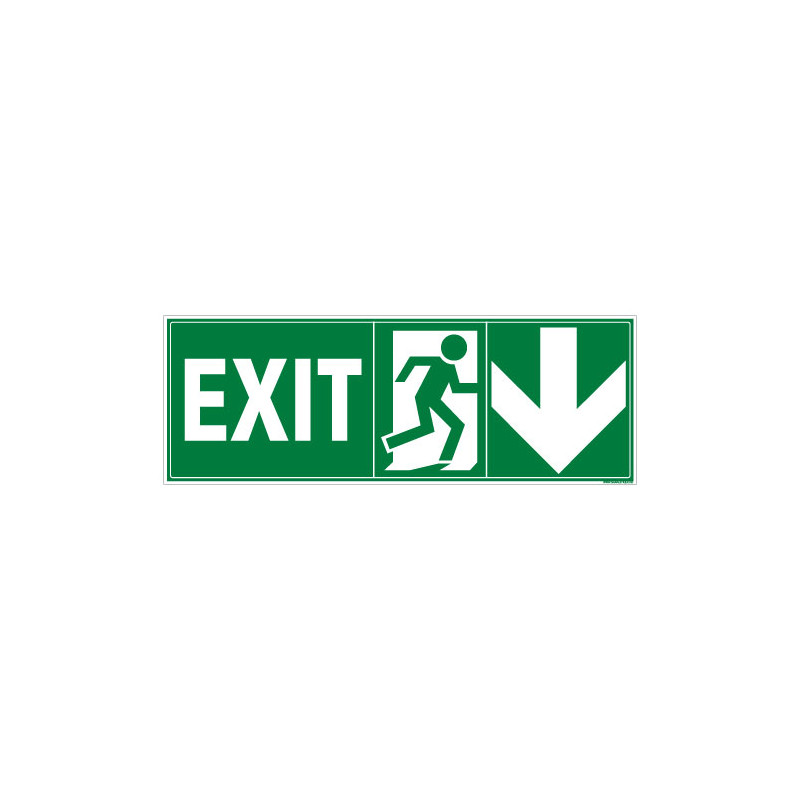 PANNEAU EXIT VERS LE BAS (B0438) PANNEAU EXIT VERS LE BAS (B0438)