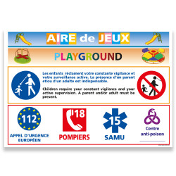 PANNEAU AIRE DE JEUX PLAYGROUND (H0202)