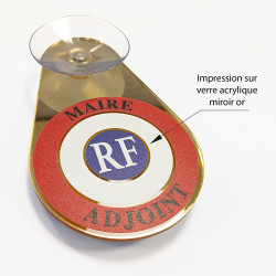 Cocarde républicaine pare-brise