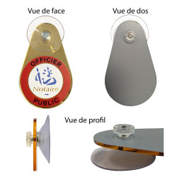 plaque ventouse notaire