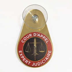 Macaron professionnel Expert Judiciaire Cour d'Appel