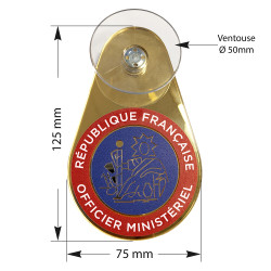 macaron ventouse officier ministériel