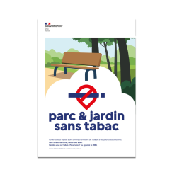 Panneau Parc et jardin sans...