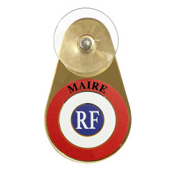 Insigne officiel tricolore Macaron Maire