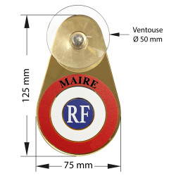 Macaron tricolore maire