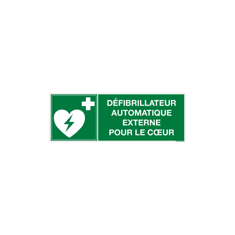 PANNEAU DEFIBRILLATEUR EXTERNE POUR LE COEUR (B0442)