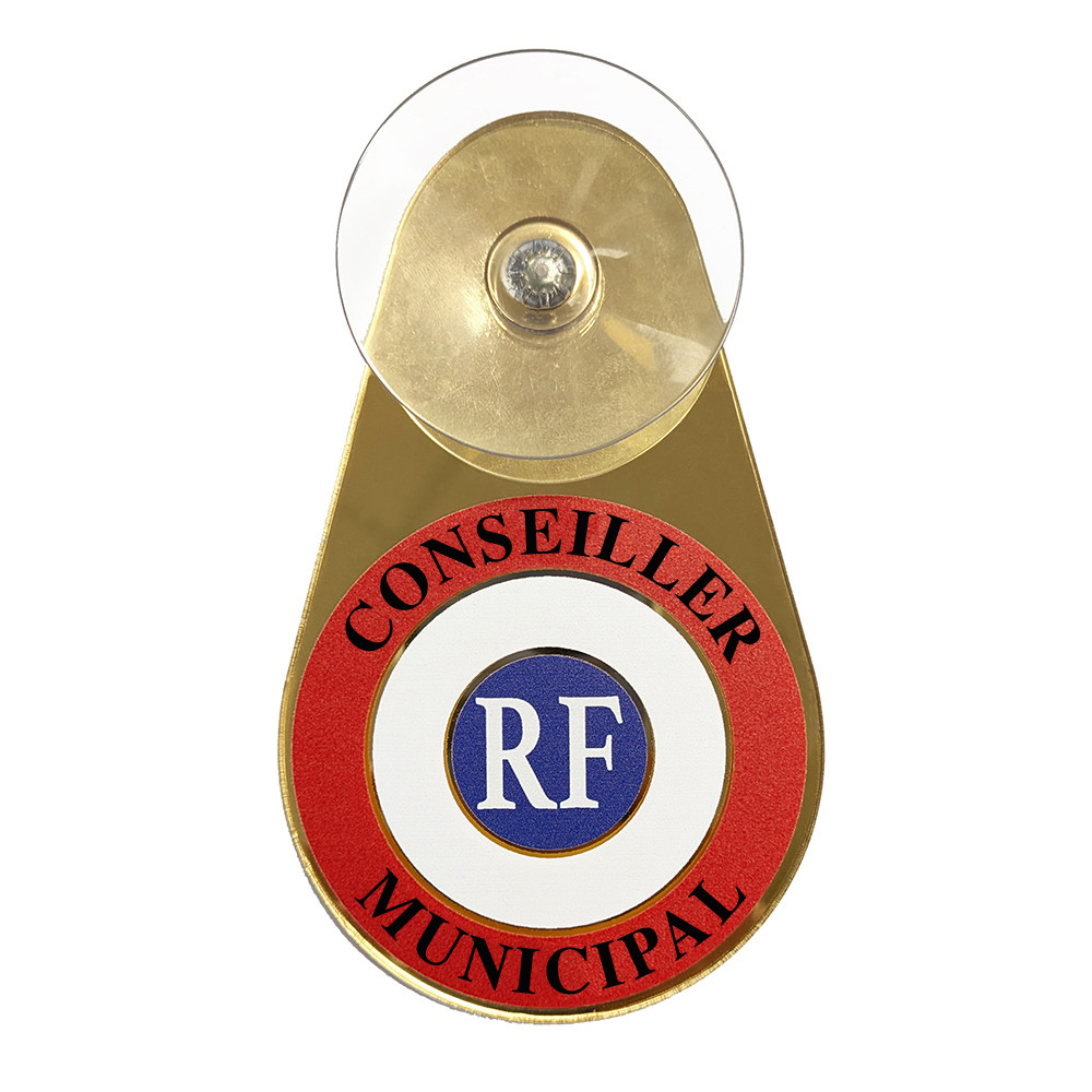 Insigne officiel tricolore Conseiller Municipal