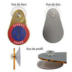 plaque ventouse insigne expert agréé