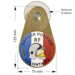 macaron ventouse sapeur pompier volontaire