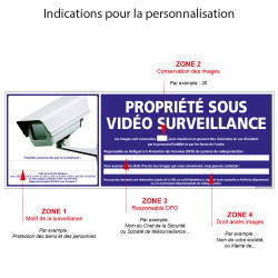 PROPRIETE SOUS VIDEO SURVEILLANCE personnalisé (G0854)