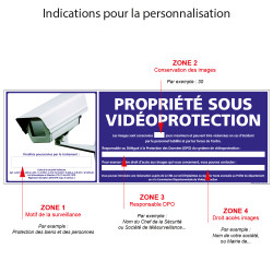 PROPRIETE SOUS VIDEO-PROTECTION à personnaliser (G1076)