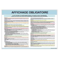 Code du travail affichage obligatoire