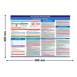 Pancarte affichage obligatoire Code pénal