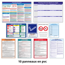 10 panneaux en pvc 1.5mm