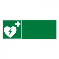 PANNEAU DEFIBRILLATEUR A PERSONNALISER (B0445-PERSO)