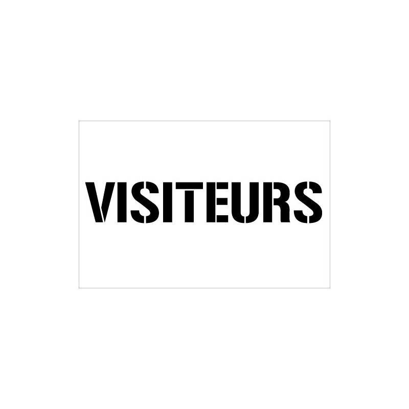 POCHOIR VISITEURS (W0227)